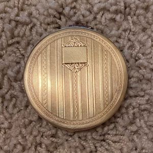 Gold Toned Antique Compact